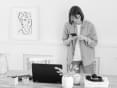 woman at desk